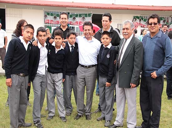 San Andrés Cholula inicia construcción de tres aulas didácticas en telesecundaria
