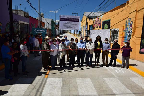 Gobierno de San Pedro Cholula entregó obras de infraestructura en barrios y juntas auxiliares