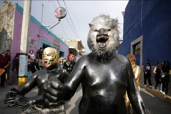 FOTOS: Xinacates, una tradición del carnaval de San Nicolás de los Ranchos