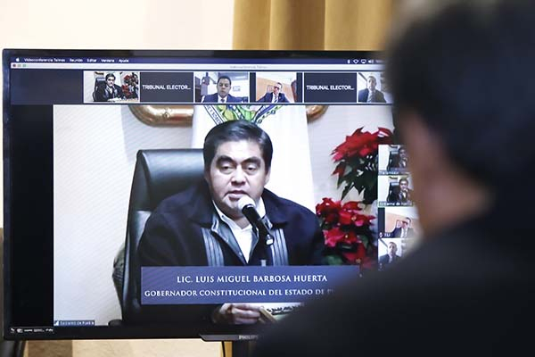 Miguel Barbosa expresa respeto absoluto y apoyo al Tribunal Electoral del Estado