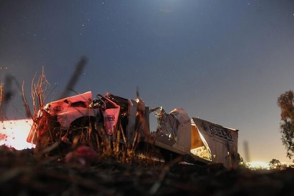 Volcadura en la México-Puebla deja dos muertos y 12 heridos en Edomex