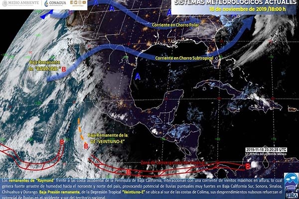 Lluvias fuertes en 24 estados este martes, incluyendo Puebla: Conagua