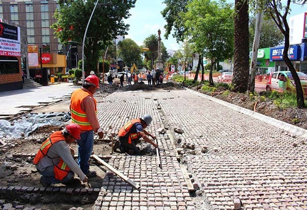 20% de avance lleva rehabilitación de la avenida Juárez