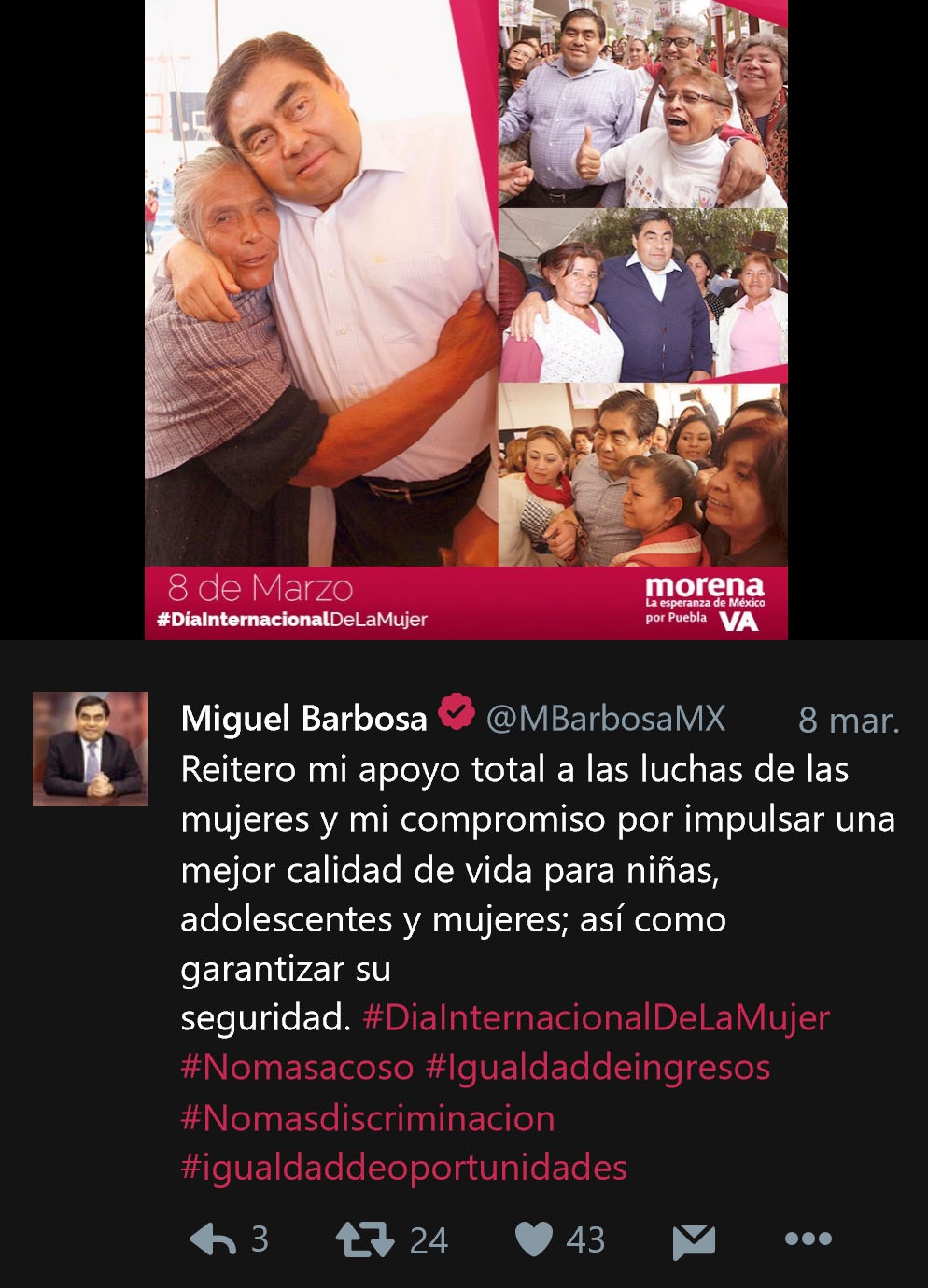 Las mujeres como botín político