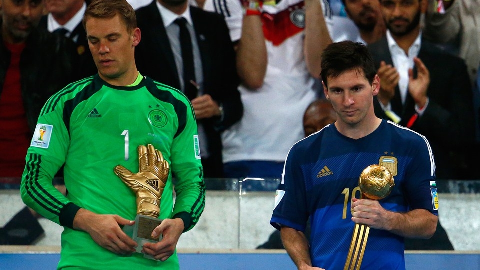 Messi y Neuer, el mejor jugador y portero del Mundial