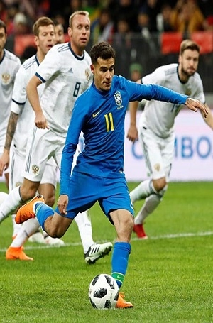 Brasil goleó 3-0 a Rusia rumbo al Mundial