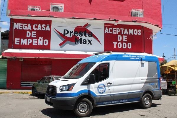 Abaten a asaltante de casa de empeño en inmediaciones del Mercado Morelos