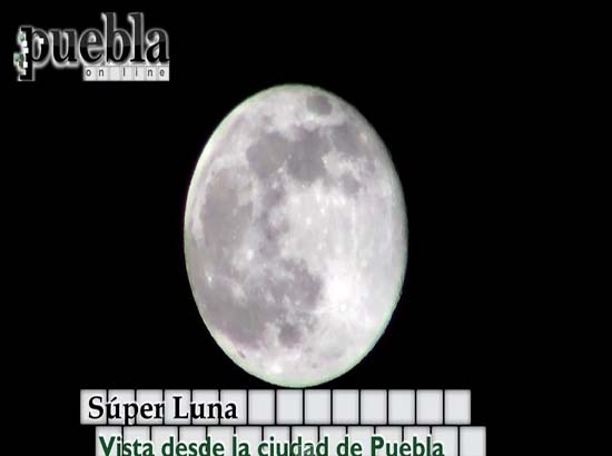 Superluna de julio vista desde Puebla