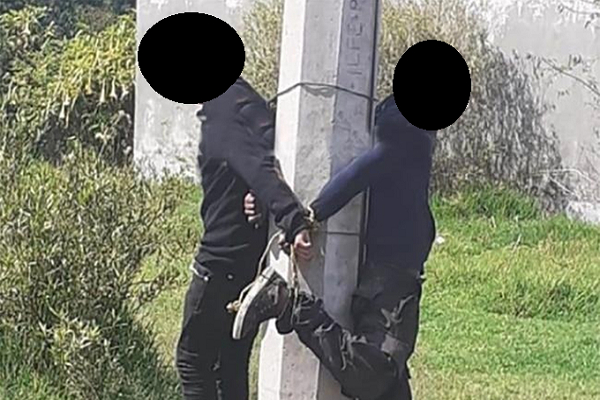 Menores fueron detenidos y amarrados en La Resurrección acusados de robo