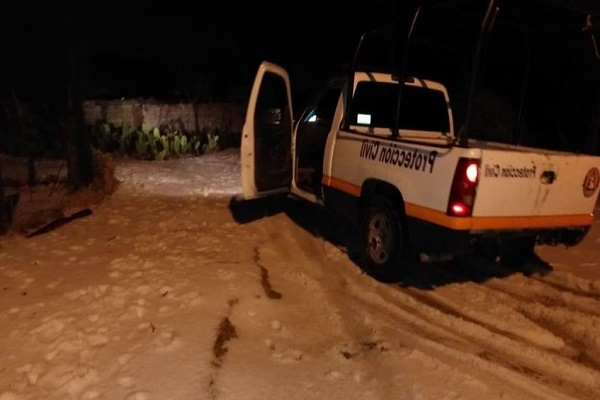 Granizada en Acajete dejó terrenos de cultivo en blanco