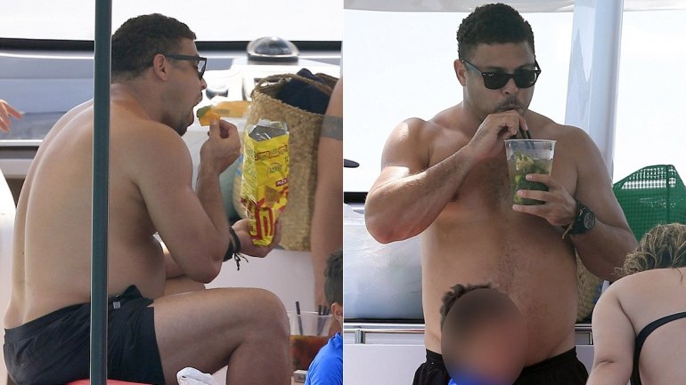 Ronaldo vive de botanas y alcohol en Ibiza