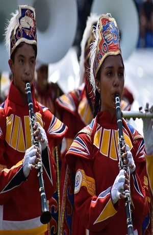 VIDEO: Banda de Música del CE Gregorio de Gante, presente en el Tazón México