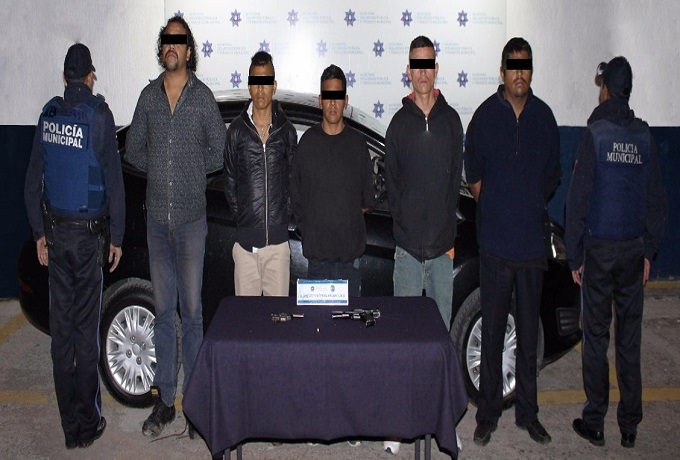 Sujetos fueron detenidos por cohecho y portación de arma en Guadalupe Hidalgo