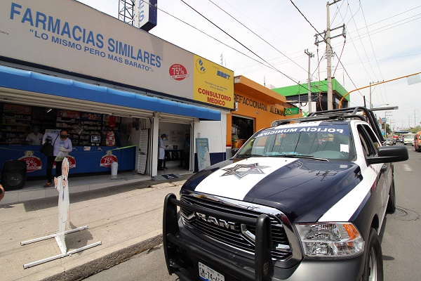 Muere hombre en consultorio de farmacia de la colonia La Libertad