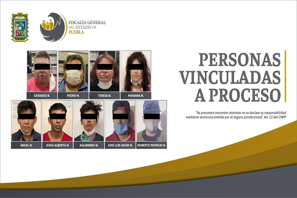 FGE Puebla vincula a proceso a nueve personas por posesión de drogas