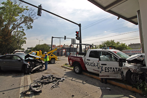 Aumentan 30% accidentes de patrullas en Puebla