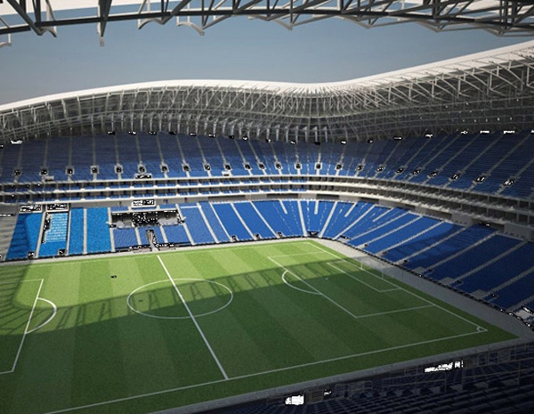 Peña Nieto inaugura estadio vacío en Monterrey, solo invitados