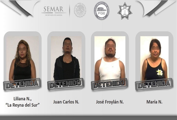 Dictan prisión preventiva para La Reina del Sur y tres cómplices