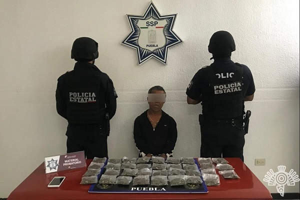 Cayó narcovendedor que trabajaba para la banda de “El Pelón” en Puebla