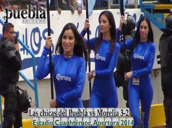 Las chicas del Puebla vs Monarcas 3-2, Apertura 2014