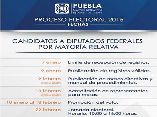 Elecciones 2015: estos son los precandidatos del PAN a diputados federales por Puebla