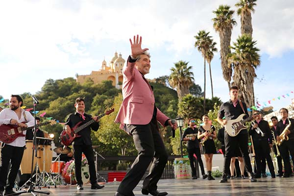 Diego Verdaguer grabó spots en Cholula para “¡Que Reviva Puebla!