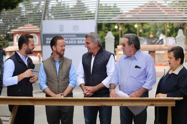 Tony Gali y Luis Banck supervisan rehabilitación del Paseo Bravo