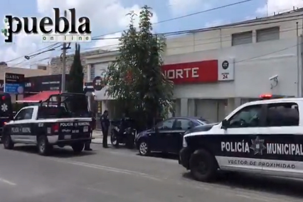 Solitario ladrón atracó sucursal Banorte en la colonia El Carmen