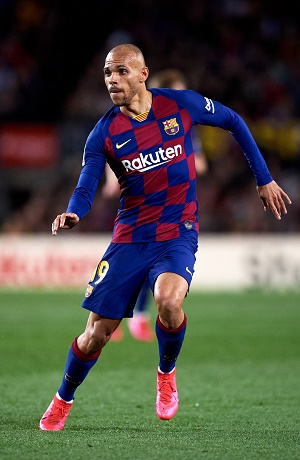 Martin Braithwaite sería compañero de Raúl Jiménez en el Wolverhampton