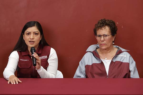 Presidenta del Consejo Nacional de Morena respalda a Claudia Rivera