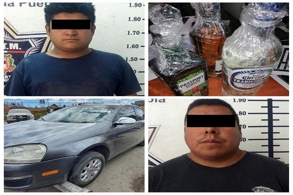 Policía de Texmelucan y San Salvador El Verde capturaron a pareja de asaltantes