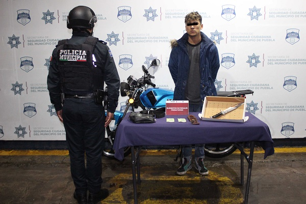 Asaltantes en motocicleta son capturados en Guadalupe Hidalgo
