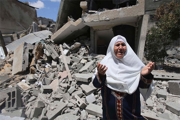 Suman 184 palestinos muertos por bombardeo israelí en Gaza