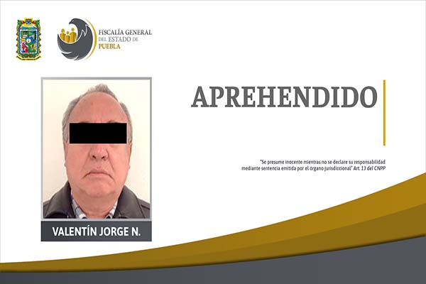 FGE Puebla detiene a Valentín Meneses, exfuncionario marinista