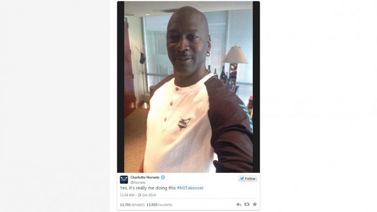 Michael Jordan es el comunnity manager de Charlotte Hornets