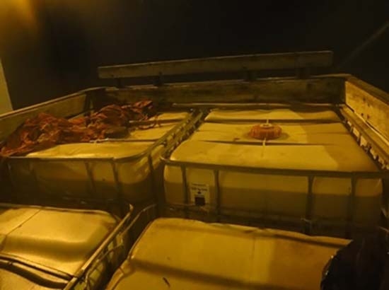 Chofer cae con más de 4 mil litros de diesel de procedencia ilícita