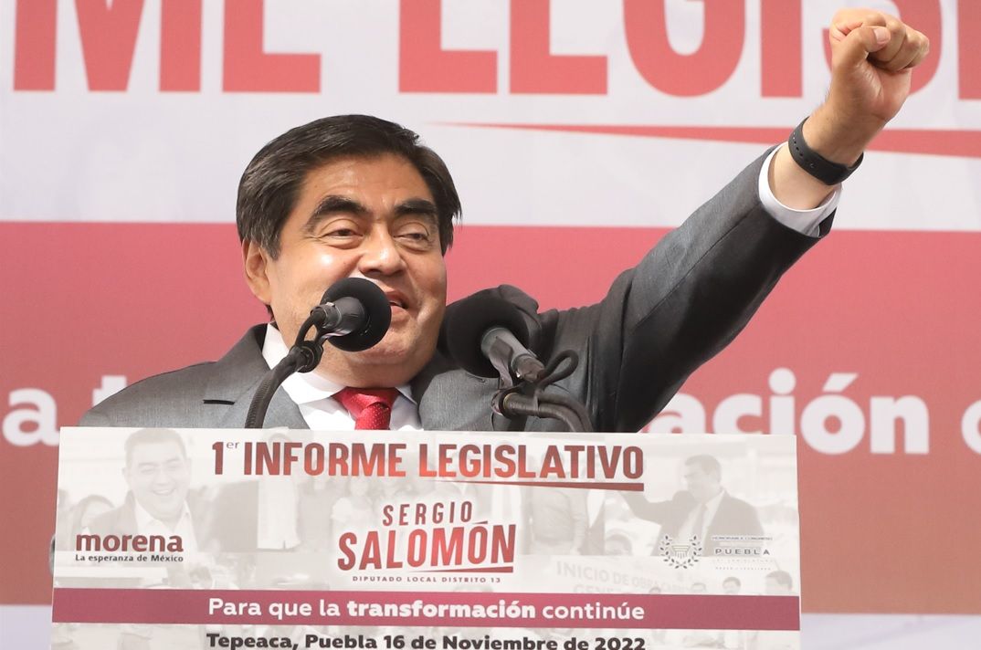 Barbosa irá a marcha con AMLO en CDMX; la de Puebla se pospone para el 4 de diciembre