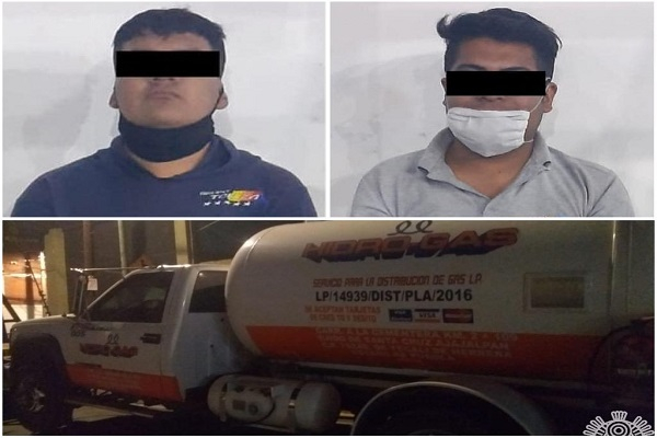 SSP capturó a pareja de huachigaseros en Amozoc