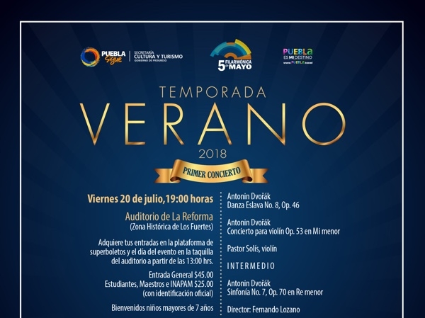 Filarmónica 5 de Mayo inicia temporada de verano el 19 de julio