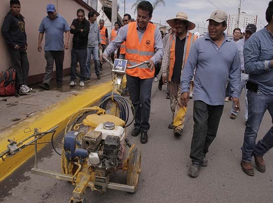 San Andrés Cholula inicia programa de bacheo 2014