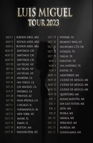 Luis Miguel se presentará en Puebla el 8 de diciembre