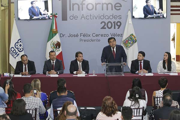 En mi gobierno no habrá impunidad para nadie: Barbosa, en informe de la CDH