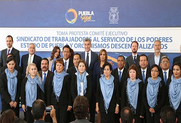 Tony Gali toma protesta al Comité Ejecutivo del sindicato de burócratas