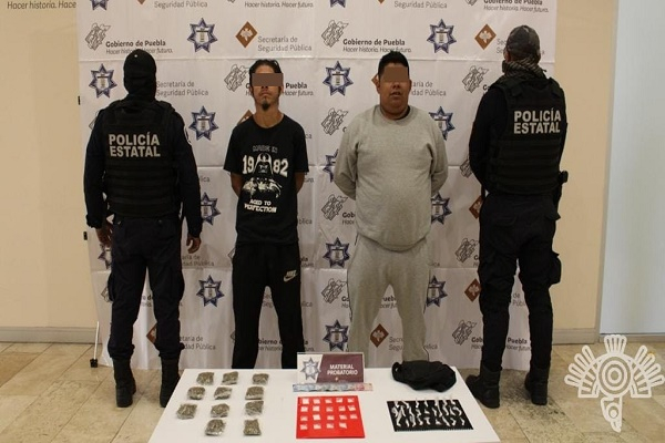 Cómplice de “El Croquis” y “El Chupón” fue capturado en Puebla con 60 dosis de droga