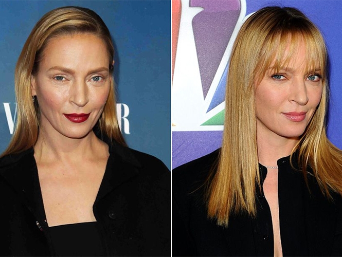 Uma Thurman dijo que tiene el mismo rostro, “sólo es maquillaje”