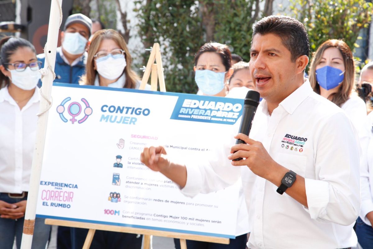 Eduardo Rivera ofrece crear agencia municipal contra el acoso sexual