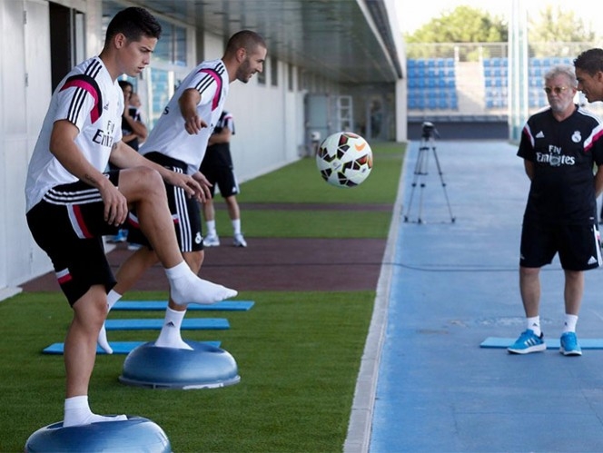 James Rodríguez ya entrenó con el Real Madrid