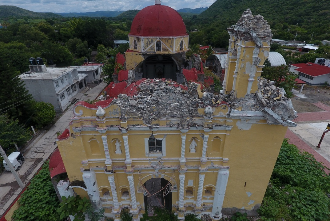 FOTOS. Templo de Atzala derruido y abandonado a cuatro años del 19-S