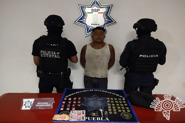 Sujeto con 27 dosis de droga es capturado en el bulevar Carmelitas