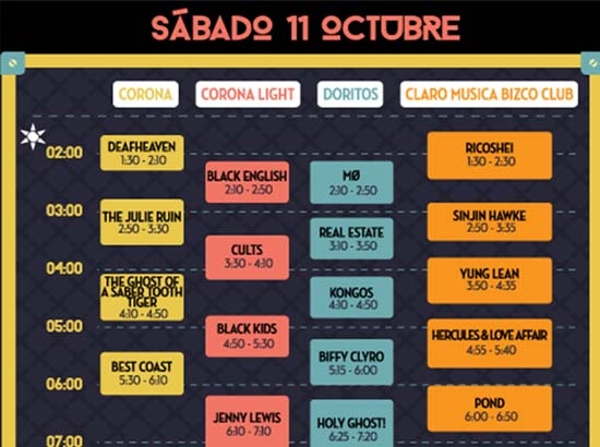 Corona Capital 2014, conoce sus carteles por día